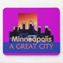 Minneapolis Mousepad by samappleby Minneapolis Mousepad