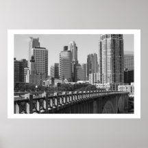 Minneapolis Skyline In Daylight Poster