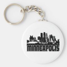 Minneapolis Skyline Key Chain