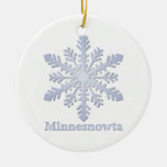 Minnesnowta Snowflake Christmas Ornament