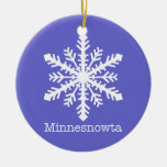 Minnesnowta Snowflake Christmas Ornaments