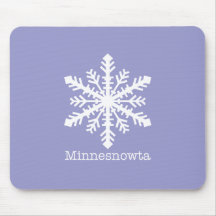 Minnesnowta Snowflake Mouse Pads
