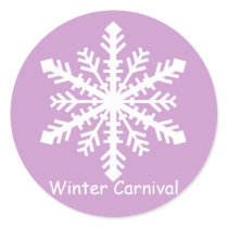 Minnesnowta Snowflake Round Sticker