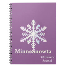 MinneSnowta with Snowflake Spiral Note Books