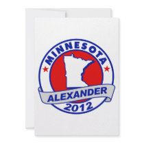 Minnesota Alexander Custom Invitation