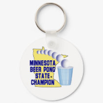 Minnesota Beer Pong Champion keychains