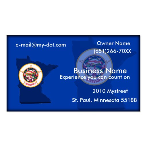 Minnesota Business Card (front side)