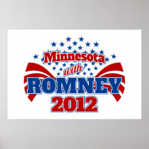 Minnesota con Romney 2012 Impresiones