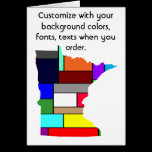 Minnesota Customize colorful card how you want cards