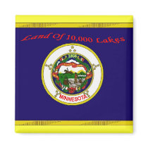 Minnesota Flag Magnet by deesbasenjis Minnesota Flag Magnet