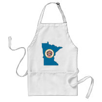 Minnesota Flag Map aprons by usaflags Minnesota Flag Map aprons