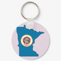 Minnesota Flag Map keychains by usaflags Minnesota Flag Map keychains