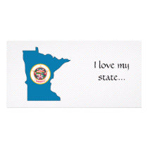 Minnesota Flag Map Photo Cards