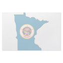 Minnesota Flag Map stationery