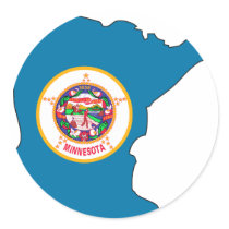 Minnesota Flag Map stickers by usaflags Minnesota Flag Map stickers