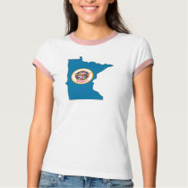Minnesota Flag Map t-shirts by usaflags Minnesota Flag Map t-shirts