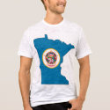 Minnesota Flag Map t-shirts