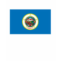 Minnesota Flag T-shirt by FlagTshirts Minnesota Flag T-shirt