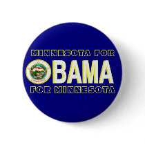 MINNESOTA FOR OBAMA Button by elfyboy MINNESOTA FOR OBAMA Button