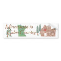 Minnesota is Cabin Country bumper stickers by wildfoto Minnesota is Cabin Country bumper stickers