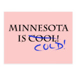 Minnesota is Cool - and Cold! Post Cards