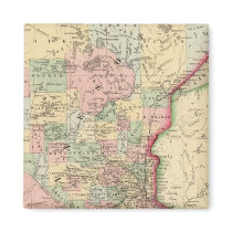 Minnesota Map by Mitchell Fridge Magnets