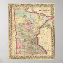 Minnesota Map by Mitchell
