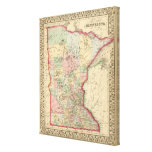 Minnesota Map by Mitchell Stretched Canvas Prints