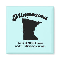 Minnesota Motto - Land of 10,000 lakes Magnets