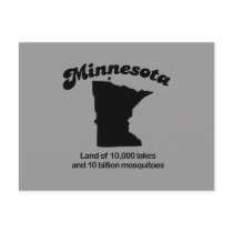 Minnesota Motto - Land of 10,000 lakes postcards by Shirtuosity Minnesota Motto - Land of 10,000 lakes postcards
