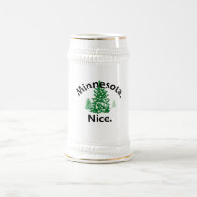 Minnesota Niza.  ¡Período! (texto negro) Taza