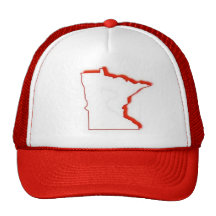 Minnesota outline trucker hat