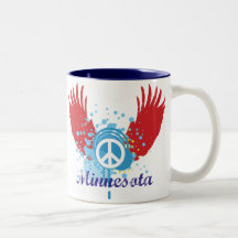 Minnesota Peace Sign Coffee Mug