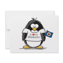 Minnesota penguin invitations by penguinality Minnesota penguin invitations