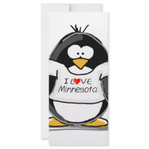Minnesota penguin rack cards by penguinality Minnesota penguin rack cards