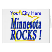 Minnesota Rocks ! Greeting Cards