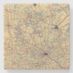 Minnesota standard map stone coaster Minnesota standard map stone coaster