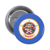 Minnesota State Flag Button