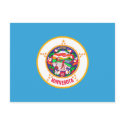 Minnesota State Flag Postcard by Bigboy20769 Minnesota State Flag Postcard