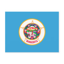 Minnesota State Flag Postcard by Bigboy20769 Minnesota State Flag Postcard