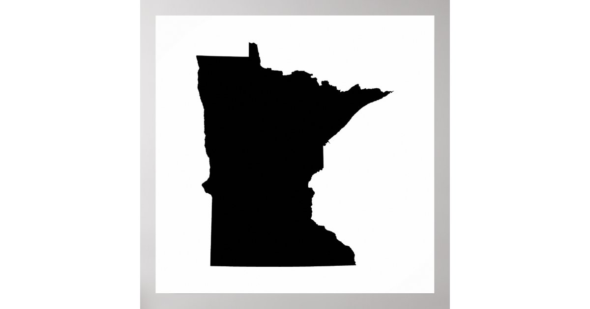 Minnesota State Outline Poster | Zazzle