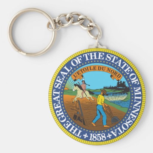 Minnesota State Seal Keychain Zazzle