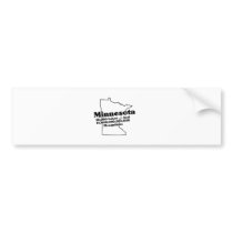 Minnesota State Slogan bumper stickers by republicofstates Minnesota State Slogan bumper stickers