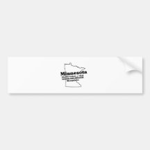 Minnesota State Slogan Bumper Sticker