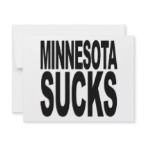 Minnesota Sucks invitations by MyShirtSucks Minnesota Sucks invitations
