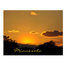 Minnesota Sunset Postcard