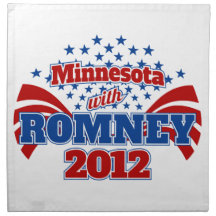 Minnesota with Romney 2012 Napkins