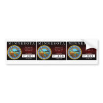 Minnesota Zombie Hunting Permit Bumper Sticker