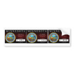 Minnesota Zombie Hunting Permit Bumper Sticker