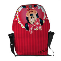 Minnie Flower Frame Courier Bag at Zazzle